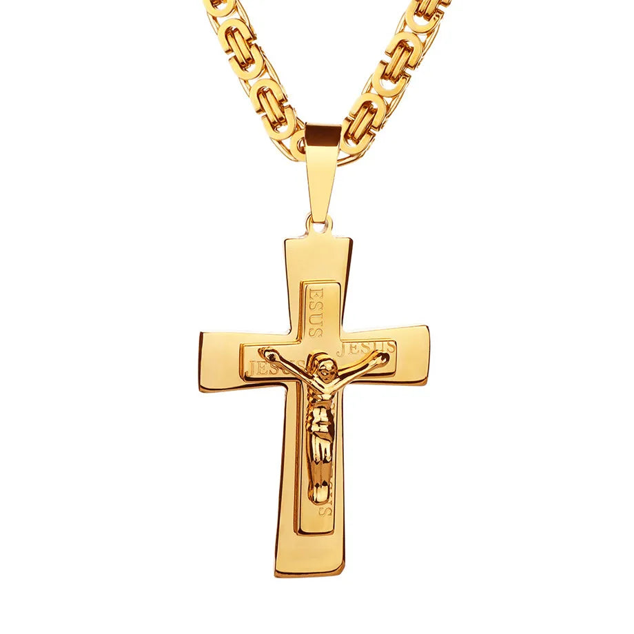 Men’s Jesus Cross Necklace