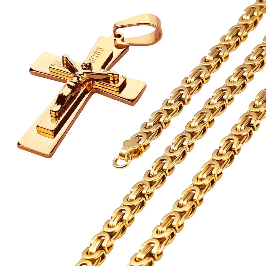 Men’s Jesus Cross Necklace