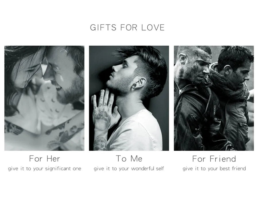 XQNI New Cross Men's Leather Bracelets