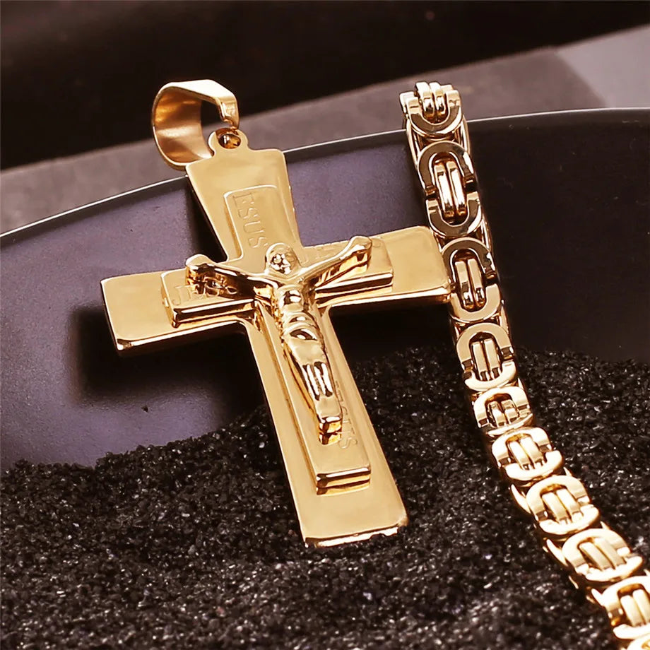 Men’s Jesus Cross Necklace