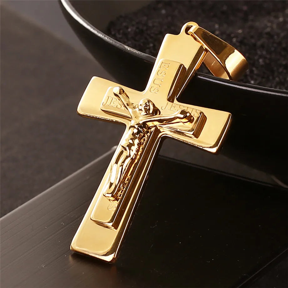 Men’s Jesus Cross Necklace