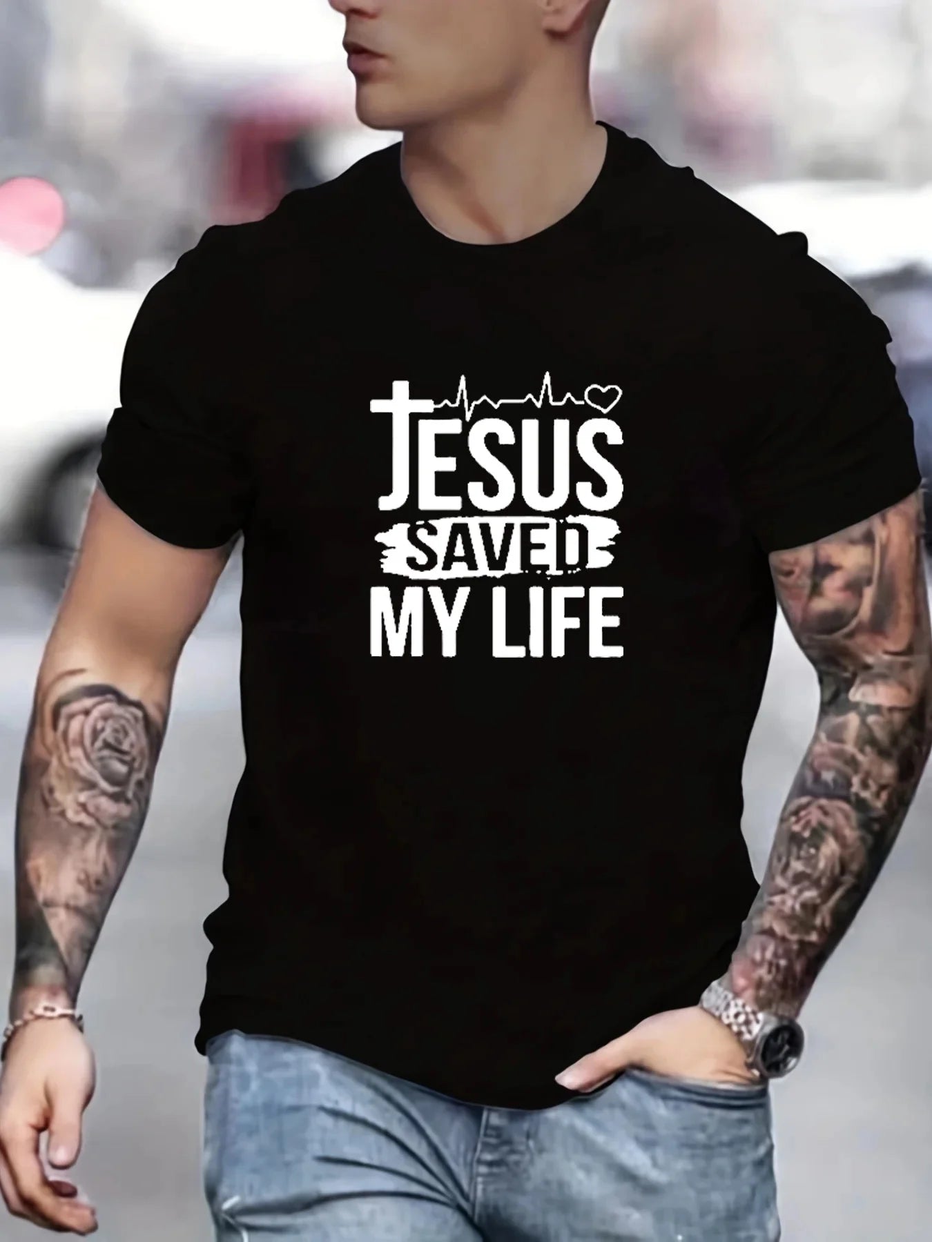 JESUS SAVED MY LIFE Tee