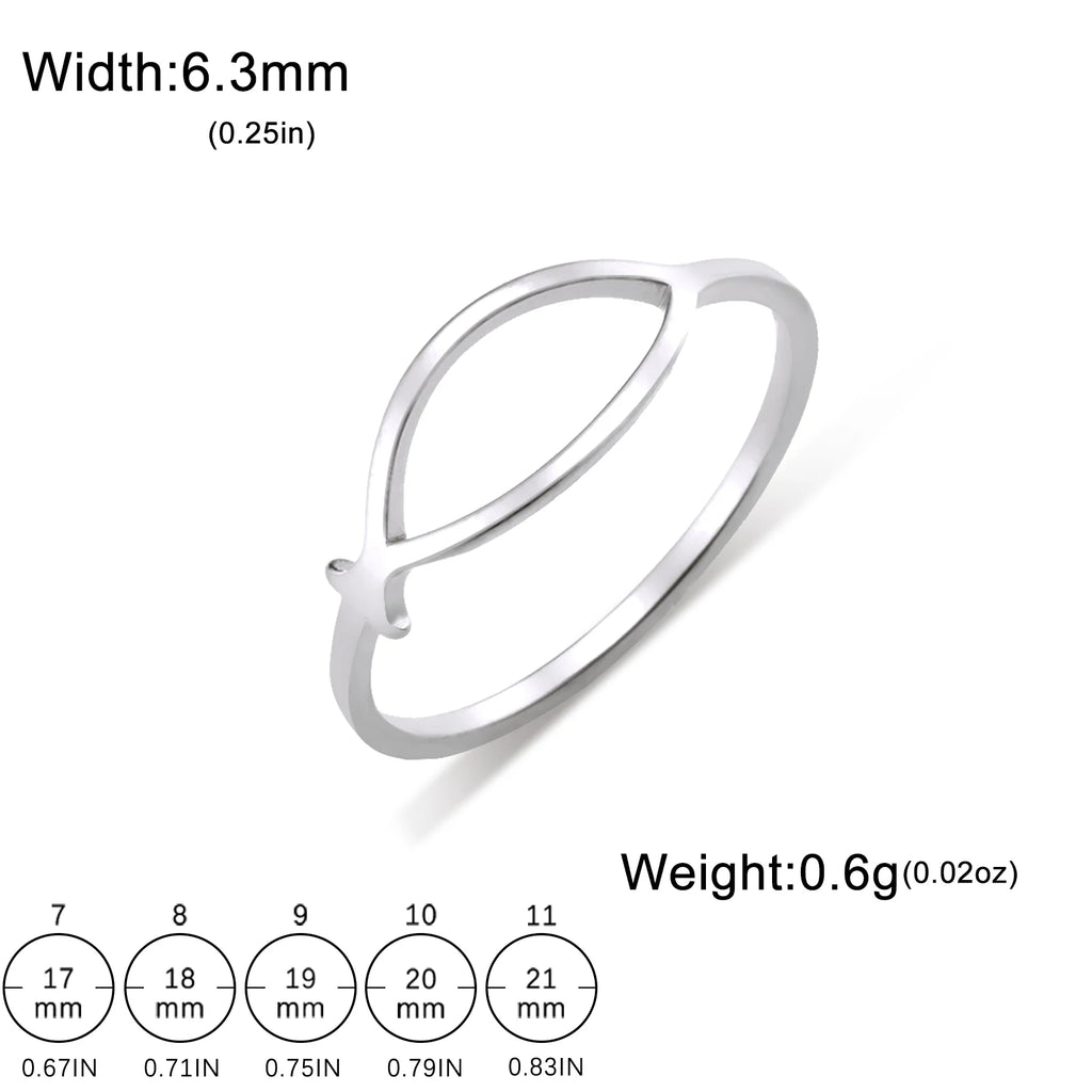 Ichthus Jesus Fish Ring