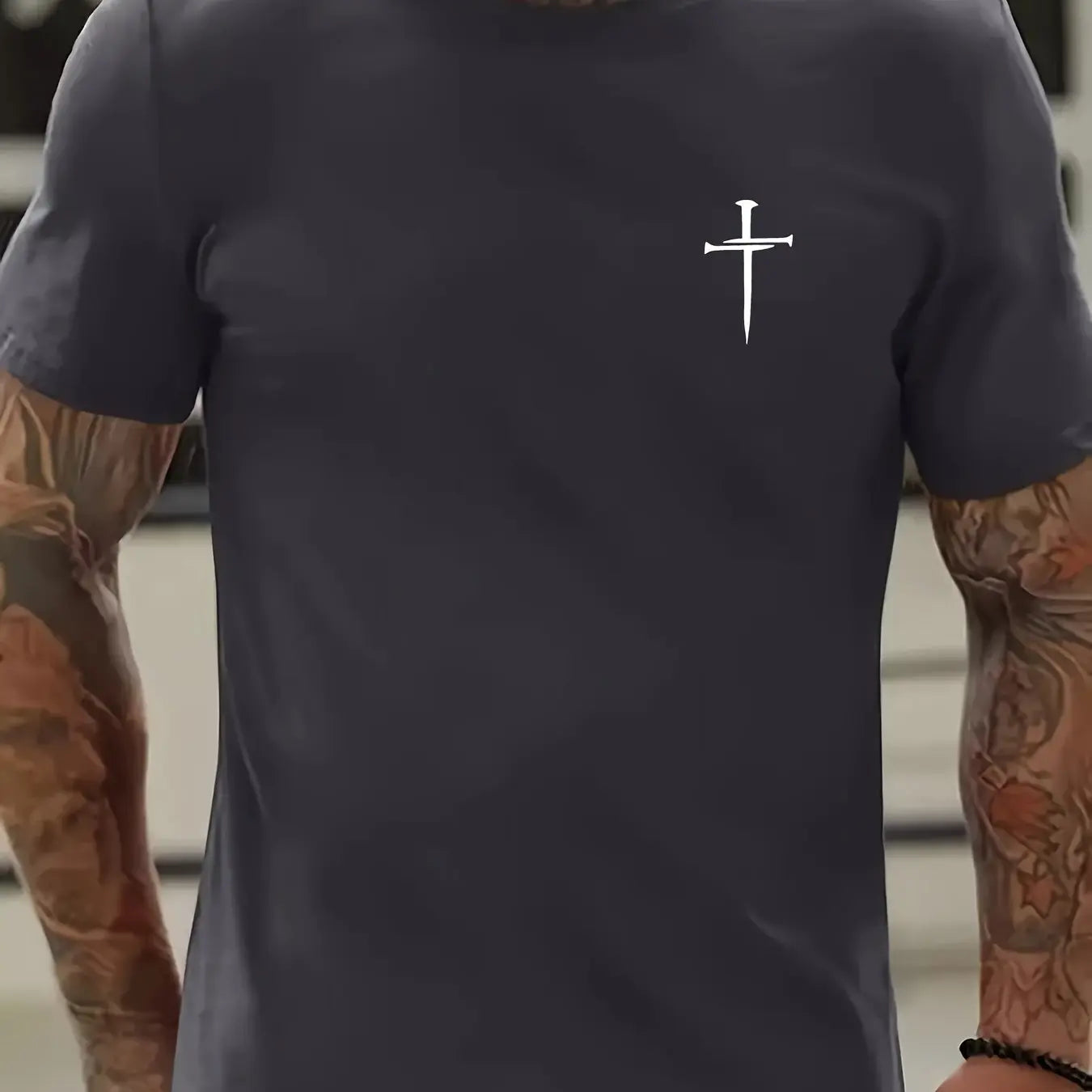 Faith Cross Printed  T-shirt Top