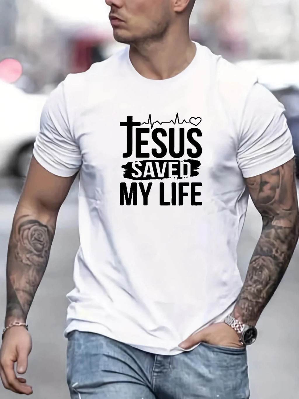 JESUS SAVED MY LIFE Tee