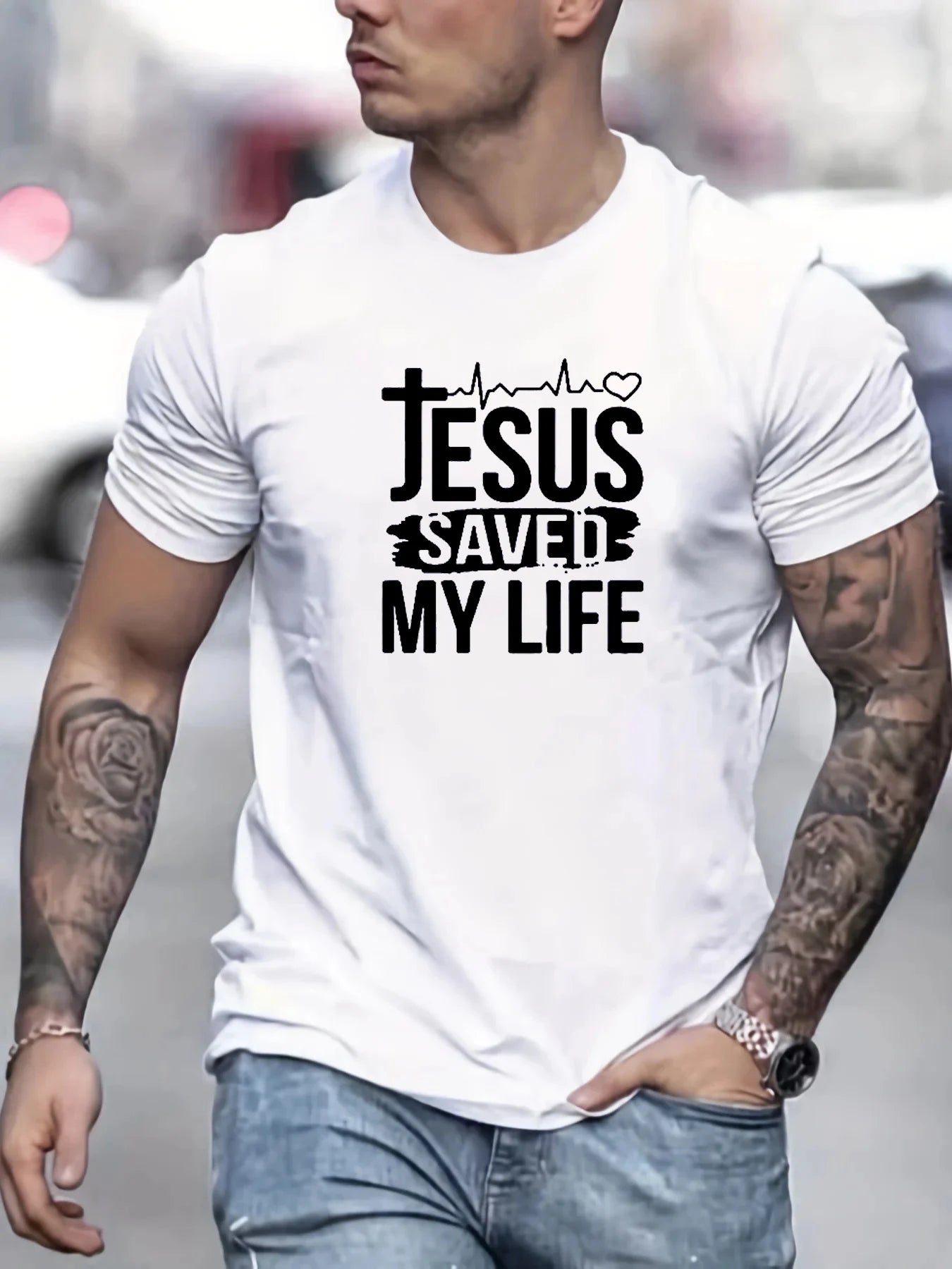 JESUS SAVED MY LIFE Tee