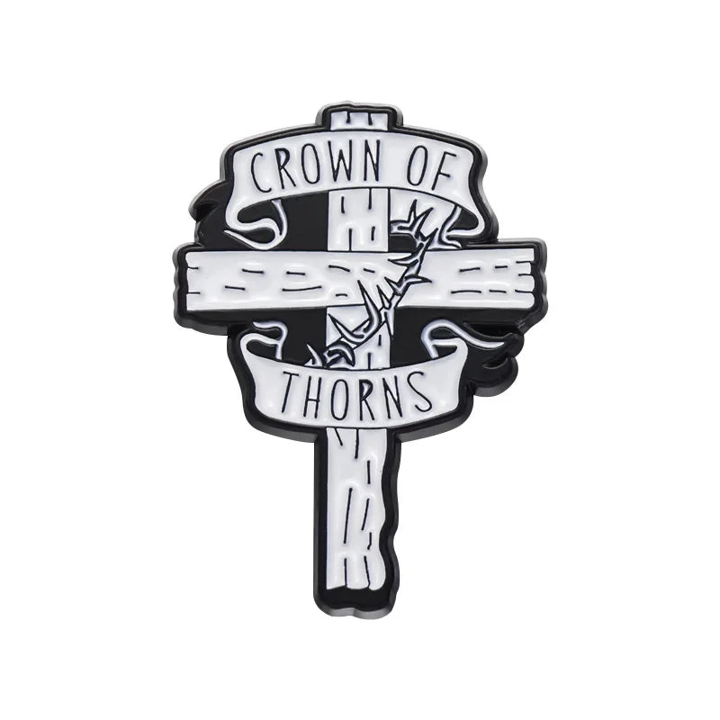 Christian Cross Enamel Pins
