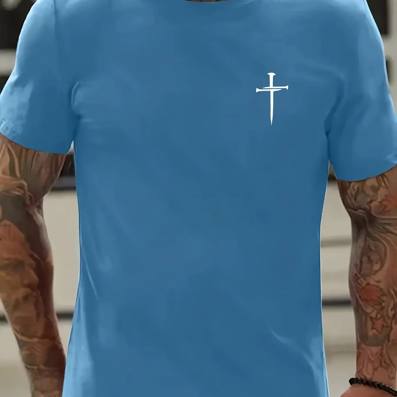 Faith Cross Printed  T-shirt Top
