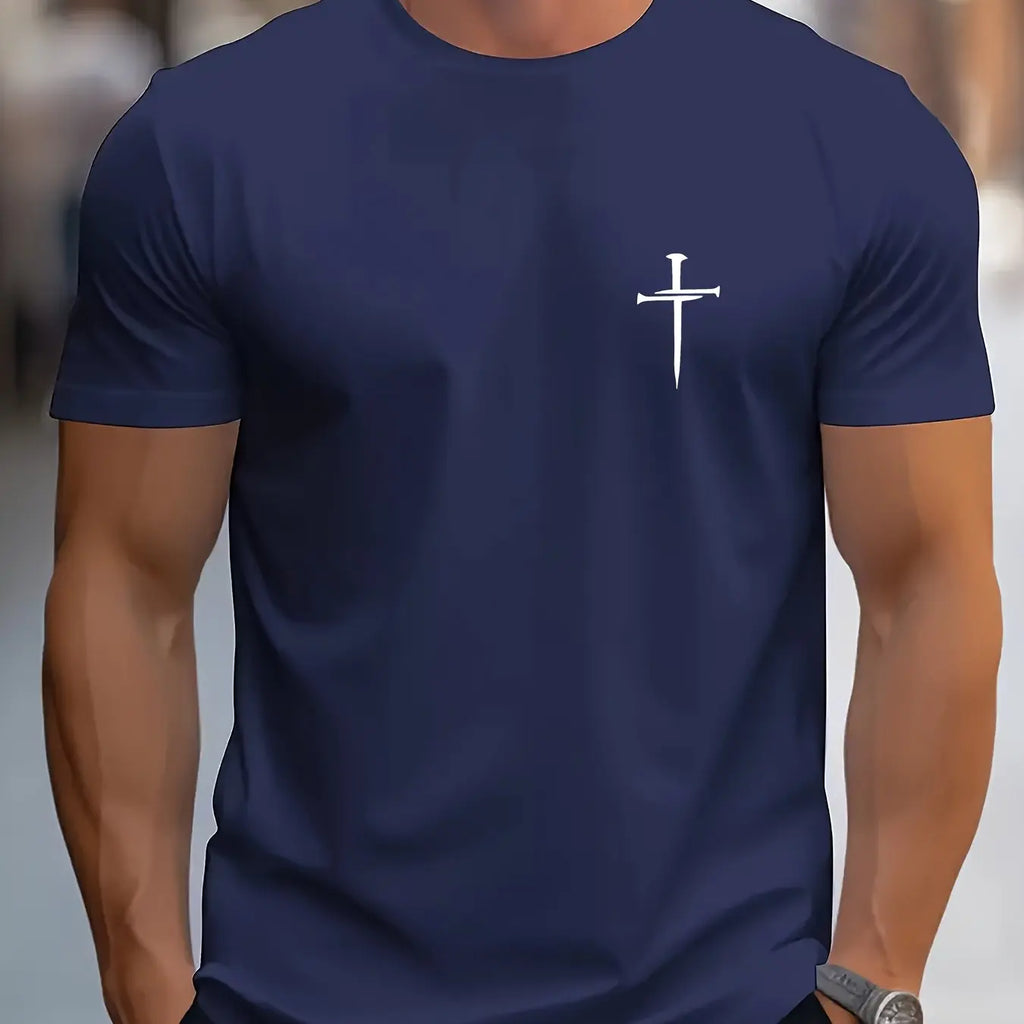 Faith Cross Printed  T-shirt Top