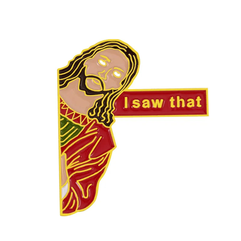 Cartoon Jesus Pin
