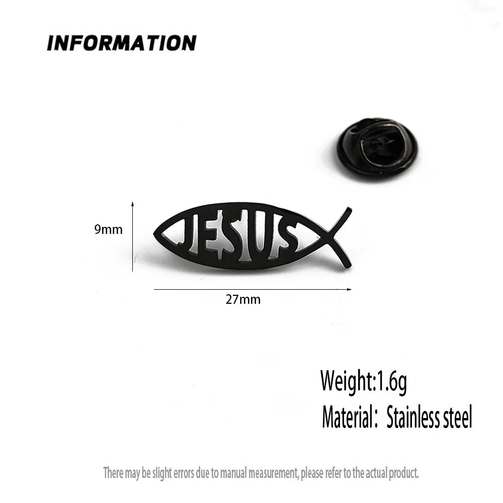 Jesus Fish Badge
