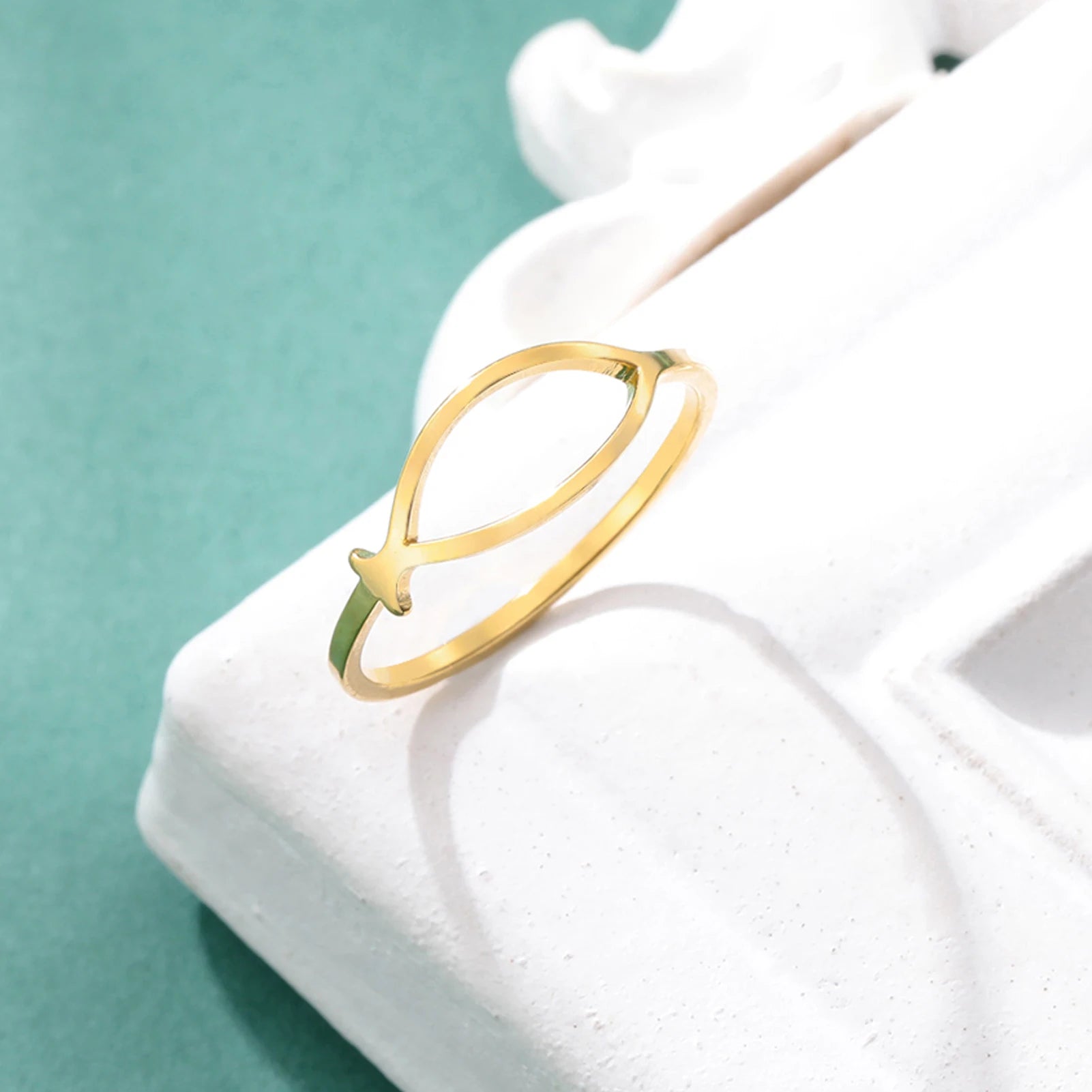 Ichthus Jesus Fish Ring