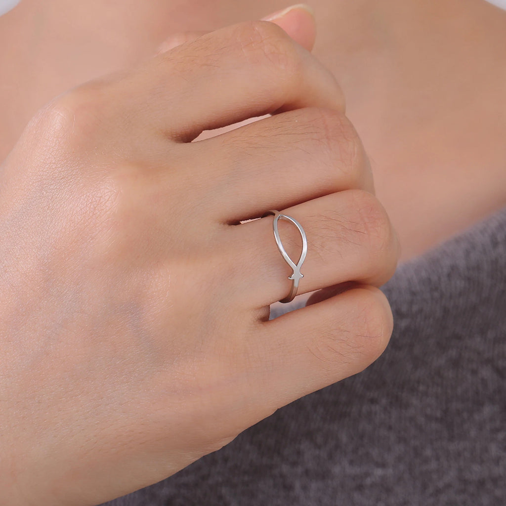 Ichthus Jesus Fish Ring