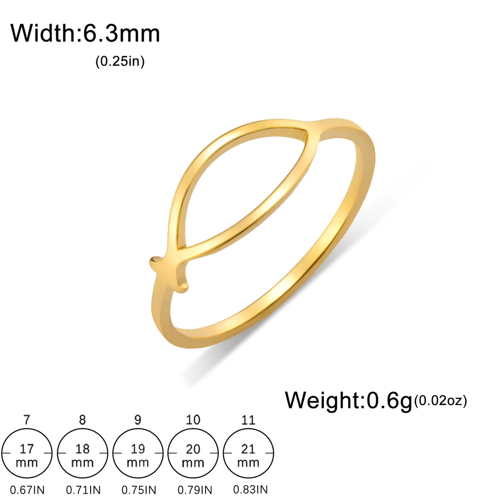 Ichthus Jesus Fish Ring
