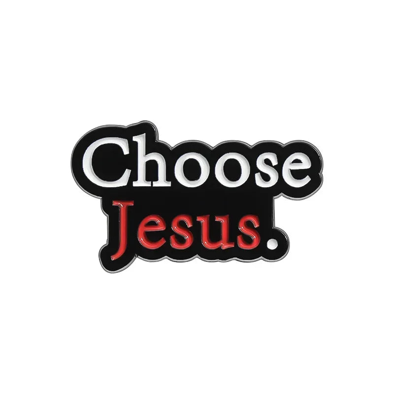Choose Jesus Cross Enamel Pin