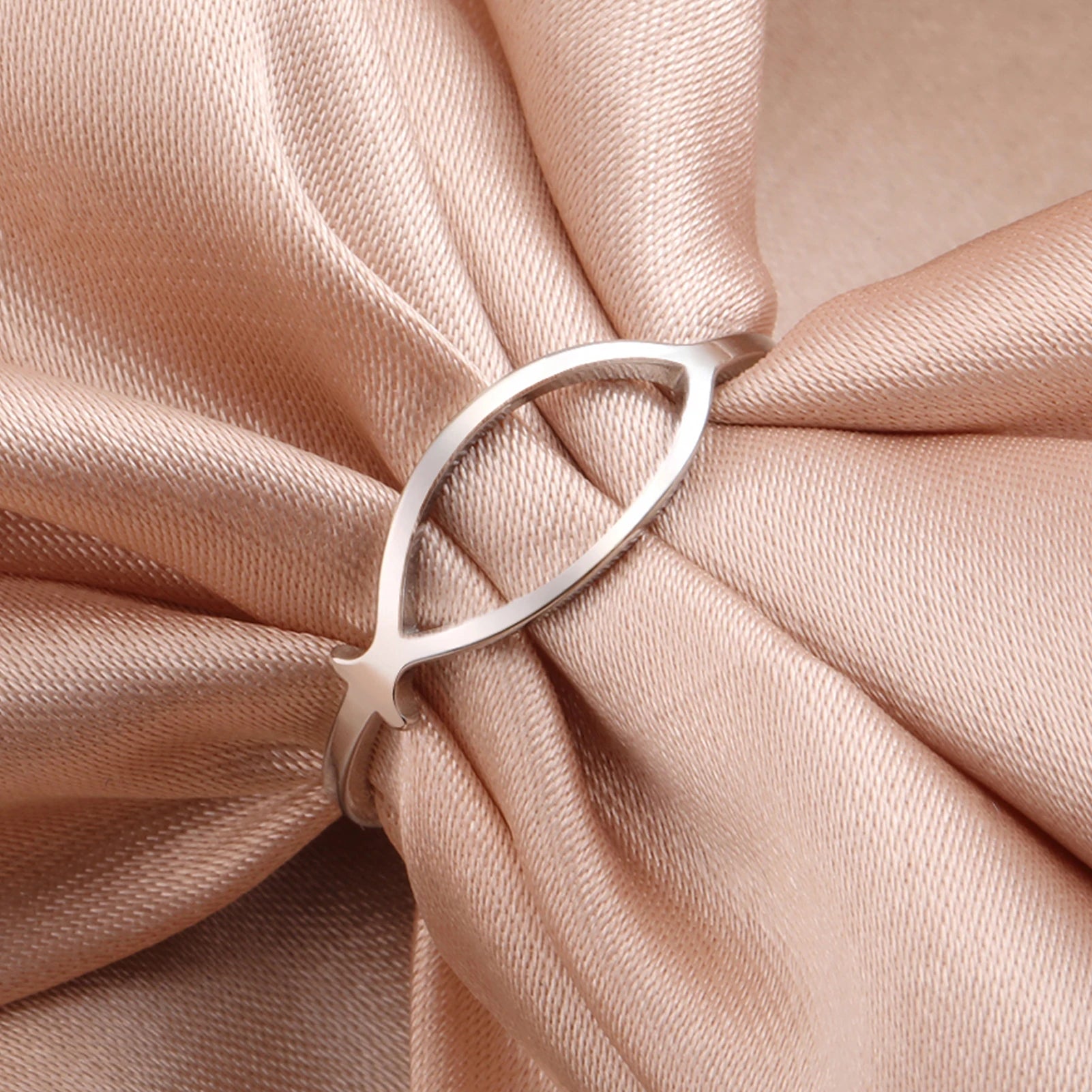 Ichthus Jesus Fish Ring