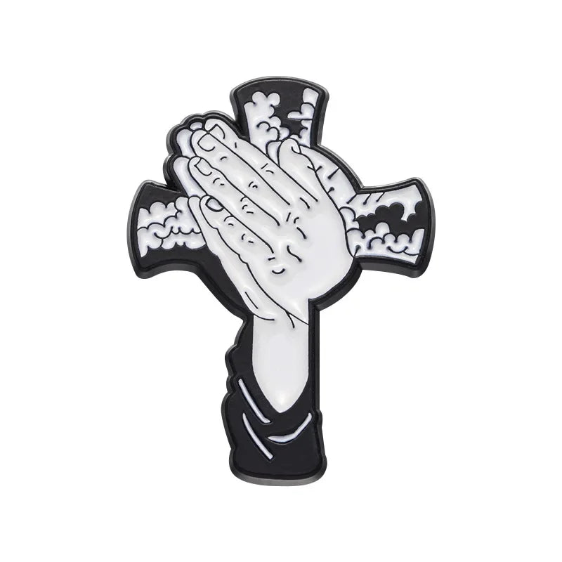 Christian Cross Enamel Pins