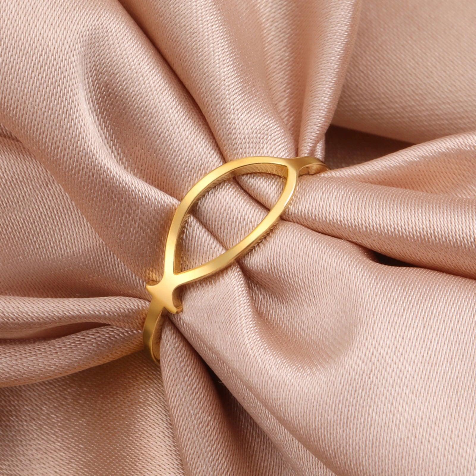 Ichthus Jesus Fish Ring