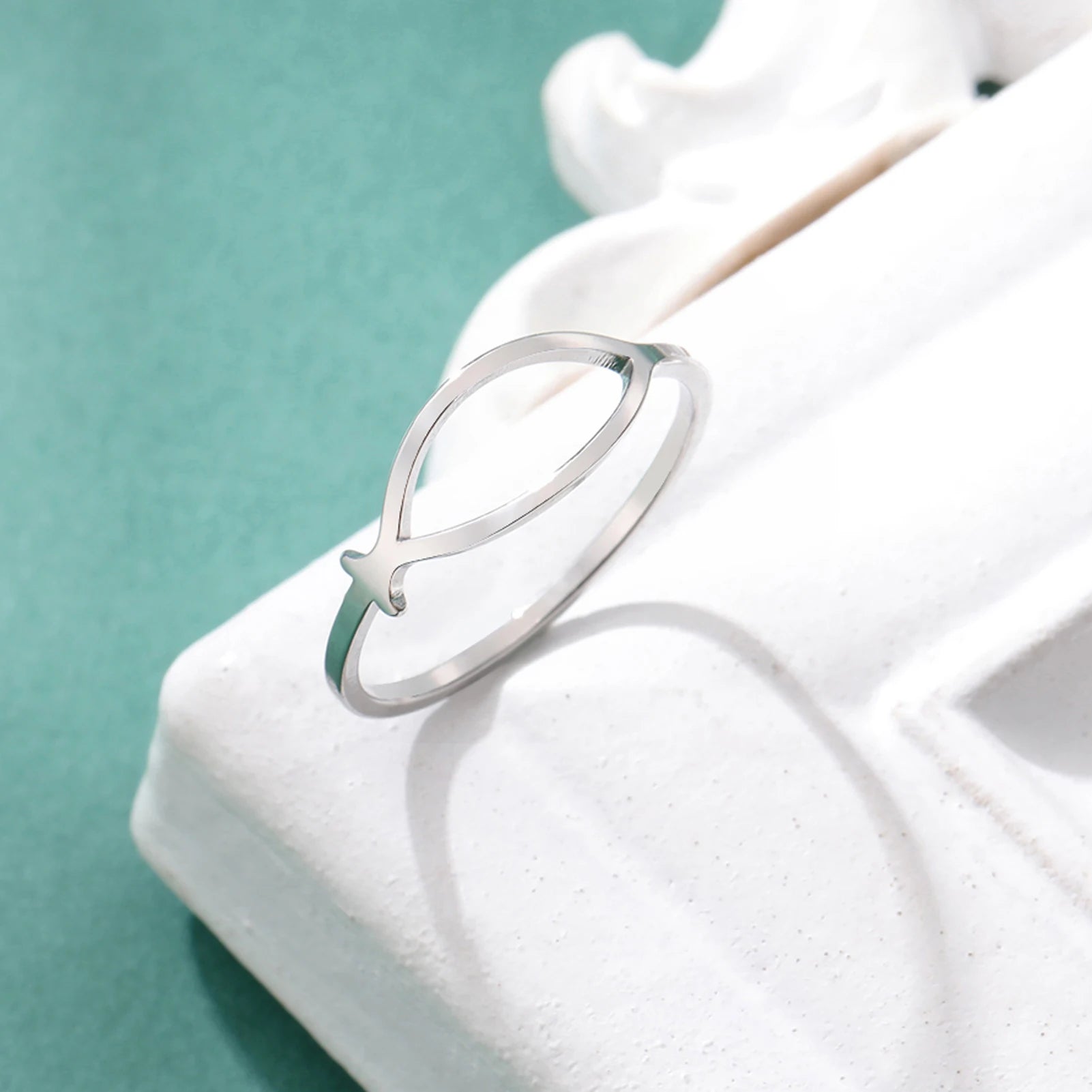 Ichthus Jesus Fish Ring