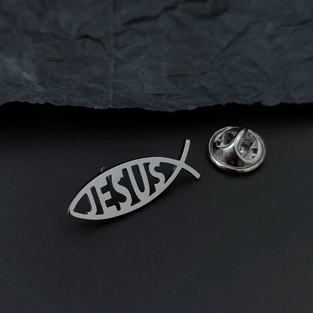 Jesus Fish Badge
