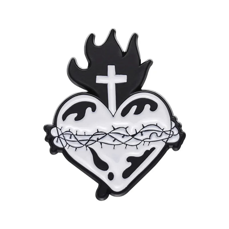 Christian Cross Enamel Pins