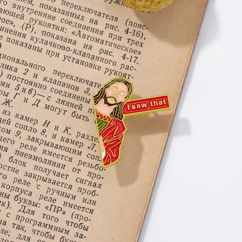Cartoon Jesus Pin
