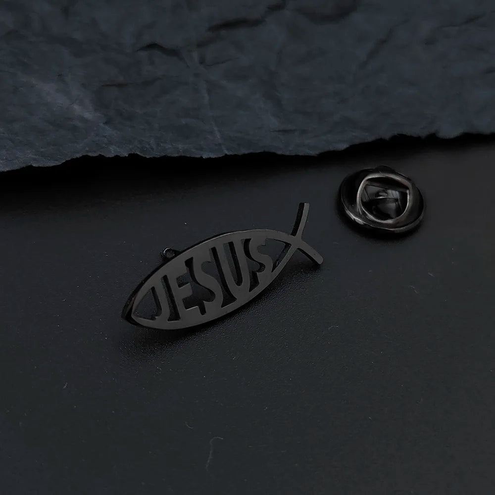 Jesus Fish Badge