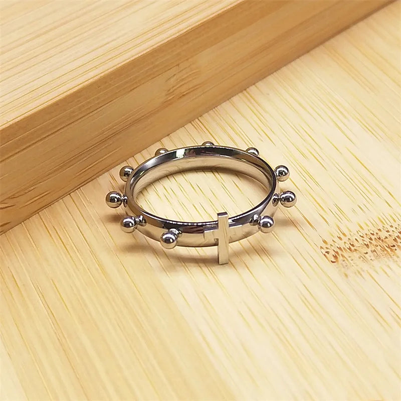 Gold Jesus Cross Ring